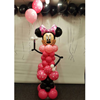 Minnie Mouse pilaar van ballonnen